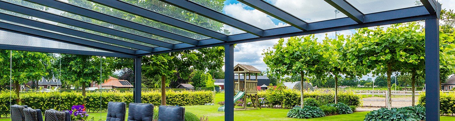 Terrassendach Premium Glas